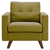Uma Armchair - Avocado Green, Button Tufted - NYEK-223347