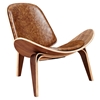 Shell Accent Chair - Weathered Whiskey - NYEK-224440