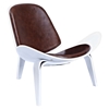 Shell Accent Chair - Aged Cognac - NYEK-224441
