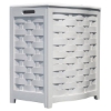 Avon White Hamper - Bowed Front 