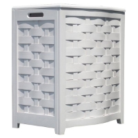 Avon White Hamper - Bowed Front