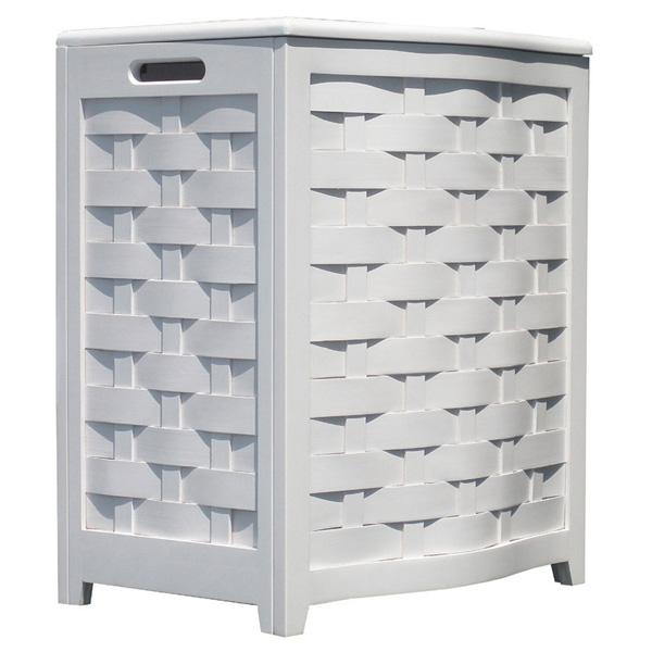 Avon White Hamper - Bowed Front 