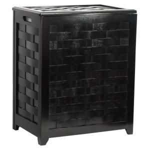 Raleigh Mahogany Laundry Room Hamper 