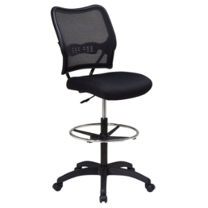 Space Seating 13 Series Deluxe Black Drafting Chair 