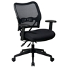 Space Seating 13 Series Deluxe Office Chair with Adjustable Arms - OSP-13-37N9WA