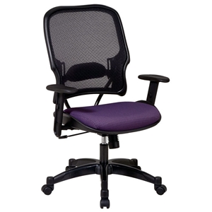 Space Seating 15 Series Professional AirGrid Back and Fabric Seat Managers Chair 