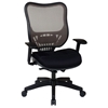 Space Seating 18 Series Latte AirGrid Back Executive Chair with Adjustable Arms - OSP-18-28N28P