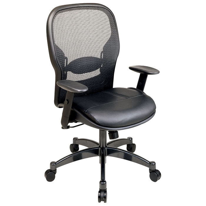Space Seating 24 Series Professional Black Office Chair ...