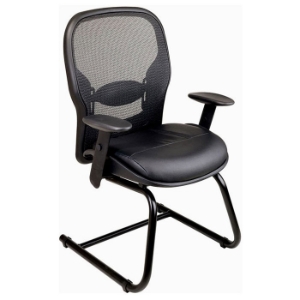 Space Seating 24 Series Professional Visitor's Chair with Sled Base 