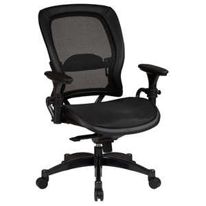 Space Seating 27 Series Professional Gunmetal Finished Base Office Chair 