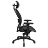 Space Seating 27 Series Professional Black Mesh Office Chair with Adjustable Headrest - OSP-27876