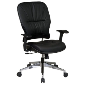 Space Seating 32 Series Manager's Chair with Polished Aluminum Finished Base 