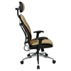 Space Seating 32 Series Taupe Leather 2-Way Adjustable Headrest Manager's Chair - OSP-32-88P918PHL