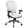 Space Seating 33 Series Deluxe White Vinyl Manager's Chair - OSP-33-Y22P91A8