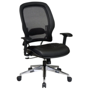 Space Seating 335 Series Professional Leather Seat Manager's Chair 