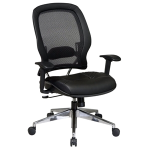 Space Seating 335 Series Professional Leather Seat Managers Chair 