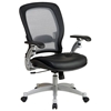 Space Seating 36 Series Professional Light AirGrid Office Chair with Leather Seat - OSP-3680