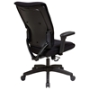 Space Seating 37 Series Professional Black Executive Chair with Nylon Base - OSP-37-33N1A7U