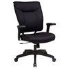 Space Seating 37 Series Professional Black Executive Chair with Nylon Base - OSP-37-33N1A7U