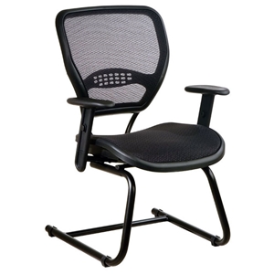 Space Seating 55 Series AirGrid Seat and Back Deluxe Visitors Chair 