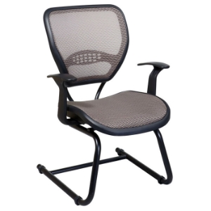 Space Seating 55 Series Deluxe Latte AirGrid Seat and Back Visitor's Chair 