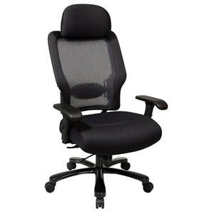 Space Seating 63 Series Professional AirGrid Back and Black Mesh Seat Office Chair 