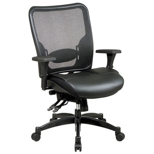 Space Seating 68 Series Professional Black Ergonomic Office Chair 