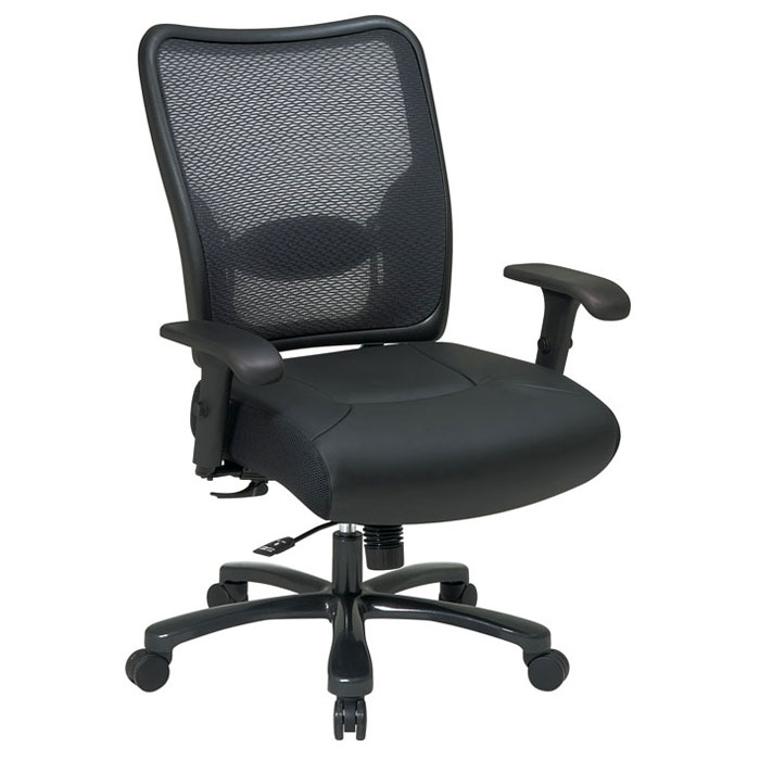 Space Seating Dark Air Grid Seat and Back Executive Chair