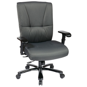 Pro-Line II 7602 - Big and Tall Deluxe Gray Fabric Executive Chair 