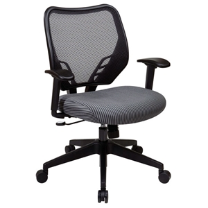 Space Seating 81 Series Charcoal VeraFlex Seat and AirGrid Back Managers Chair 