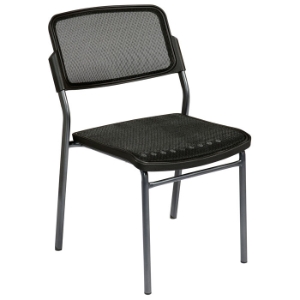 Pro-Line II Stacking ProGrid Chair with Titanium Finished Frame (Set of 2) 