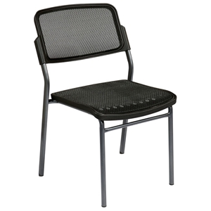 Pro-Line II Stacking ProGrid Chair with Titanium Finished Frame (Set of 2) 