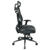 Space Seating 818 Series Executive High Back Office Chair with Mesh Headrest - OSP-818-41G9C18P-HRX818