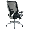 Space Seating 818 Series Executive High Back Office Chair with Platinum Finished Base - OSP-818-41R9C18R