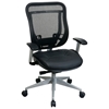 Space Seating 818 Series Executive High Back Office Chair with Platinum Finished Base - OSP-818-41R9C18R