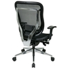 Space Seating 818A Series Executive High Back Mesh Chair with Polished Aluminum Base - OSP-818A-11P9C1A8