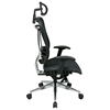 Space Seating 818A Series Executive Mesh Office Chair with Adjustable Headrest - OSP-818A-11P9C1A8-HRX818