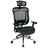 Space Seating 818A Series Executive Mesh Office Chair with Adjustable Headrest - OSP-818A-11P9C1A8-HRX818