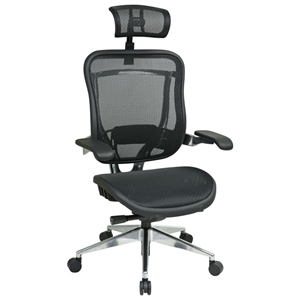 Space Seating 818A Series Executive Mesh Office Chair with Cantilever Arms 