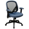 Space Seating 819 Series DuraGrid Back and Blue Mist Mesh Seat Manager's Chair - OSP-819-73N8WF