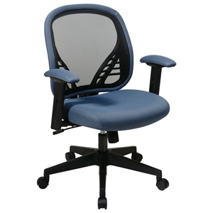 Space Seating 819 Series DuraGrid Back and Blue Mist Mesh Seat Managers Chair 