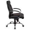Pro-Line II 8201 - Deluxe Mid Back Leather Office Chair with Curved Padded Arms - OSP-8201