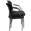Pro-Line II Titanium Finished Frame Stacking Visitor's Chair with Nylon Arms - OSP-82710