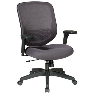 Space Seating 829 Series Charcoal Mesh Seat and Back Office Chair 