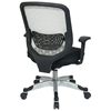 Space Seating 829 Series White DuraFlex with Black Mesh Seat Office Chair - OSP-829-3R1C628P