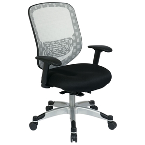 Space Seating 829 Series White DuraFlex with Black Mesh Seat Office Chair 