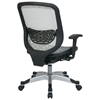 Space Seating 829 Series White DuraFlex Office Chair with Platinum Finished Base - OSP-829-R11C628P