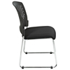 Pro-Line II Stacking Charcoal FreeFlex Visitor's Chair with Chrome Sled Base (Set of 2) - OSP-8455C2-30