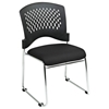 Pro-Line II Stacking Charcoal FreeFlex Visitor's Chair with Chrome Sled Base (Set of 2) - OSP-8455C2-30