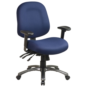 Pro-Line II 8512 - Multi-Function Mid Back Office Chair with Titanium Finished Base 